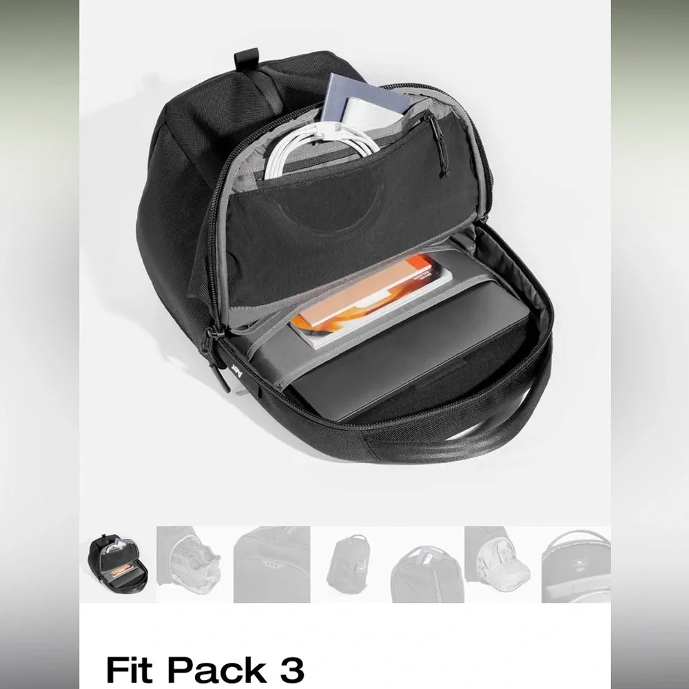 Aer Fit Pack 3 Black Backpack